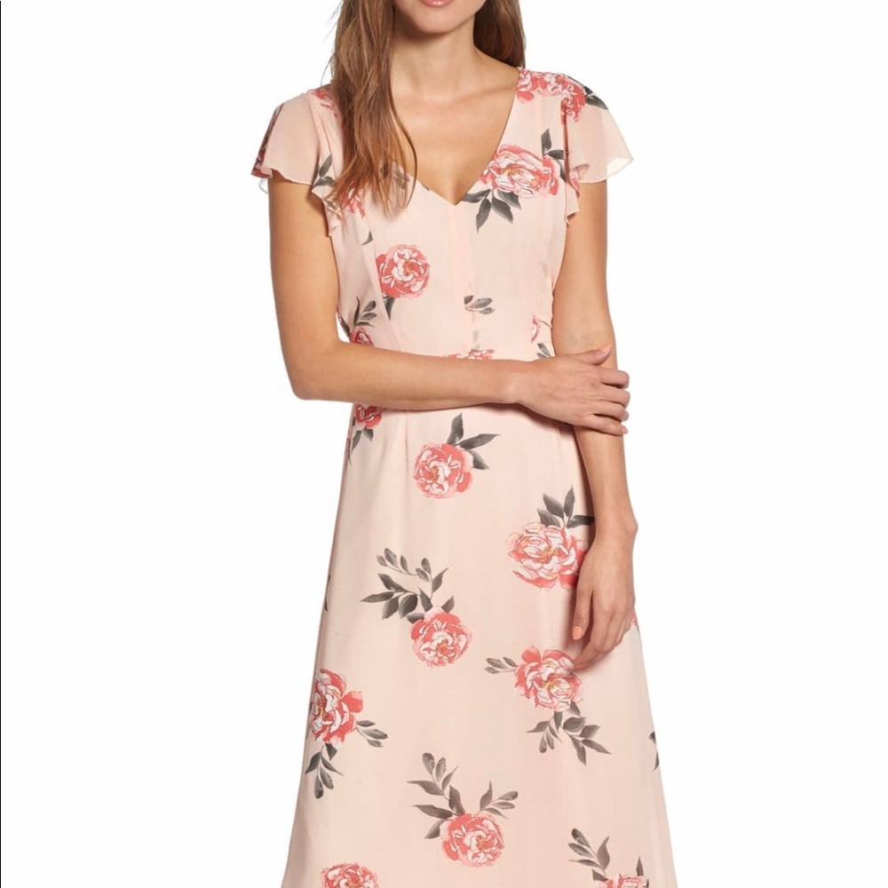 Row A Floral Maxi Dress